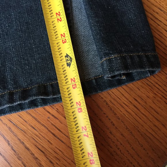 Clio Pencil Midi Skirt Dark Denim Vintage Laced Front Skirt Size - Picture 7 of 7